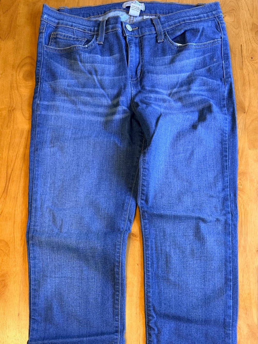 Judy Blue Skinny Jeans Medium Wash Whiskered Size 15/32 Style 8390 609